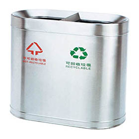 Caixote de lixo de aço inoxidável classificado com metal YH-167